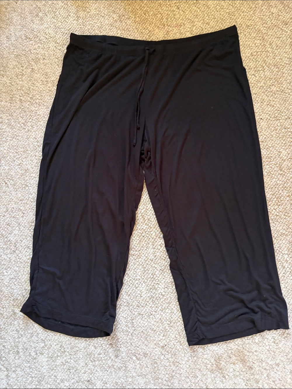 NWT George Black Pull‑Tie Shorts BERMUDA SUPER SOFT Draw String Waist 14 / 16